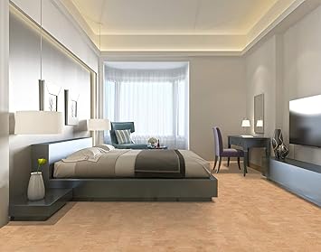 12mm Leahter Floating Tile Floor Uniclic Cork Flooring 6 X6