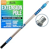 Extension Pole, Telescoping Rod, 3.5 to 6 ft Extendable Deck Brush Handle | Boat Hook, Painter's Stick, 3/4" Universal End, Twist Lock, for Paint Rollers, Mops, and Long Reach Tasks