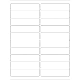 HouseLabels 200 Sheets; 4,000 Labels, 20-UP, Shipping/Mailing Labels (4.0" x 1.0") - BPA Free!