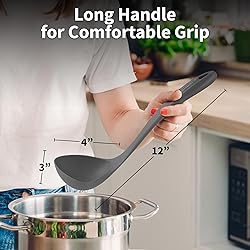 Zulay Soup Ladle Spoon with Comfortable Grip