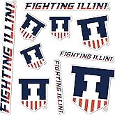 Desert Cactus University of Illinois Sticker Fighting Illini U of I Vinyl Decals Laptop Water Bottle Car Scrapbook Sheet T1 (Type 1-4)