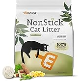 EZSKUUP Non-Stick Bottom Tofu Cat Litter Mix Cassava, Strong Clumping 9Lb | Low Tracking kitty Litter, Natural Biodegradable Litter, Plant Odor Control, Low Dust Easy to Scoop