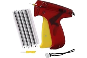 TAGYSH Tagging Gun Kit, Fine Stitch Tool Mini Stitch Gun, Tagging Gun for Clothes Sewing Quilting Hemming Quick Stitch Tag Gun with 2 Needle, 2000 White &2000 Black Micro Fasteners