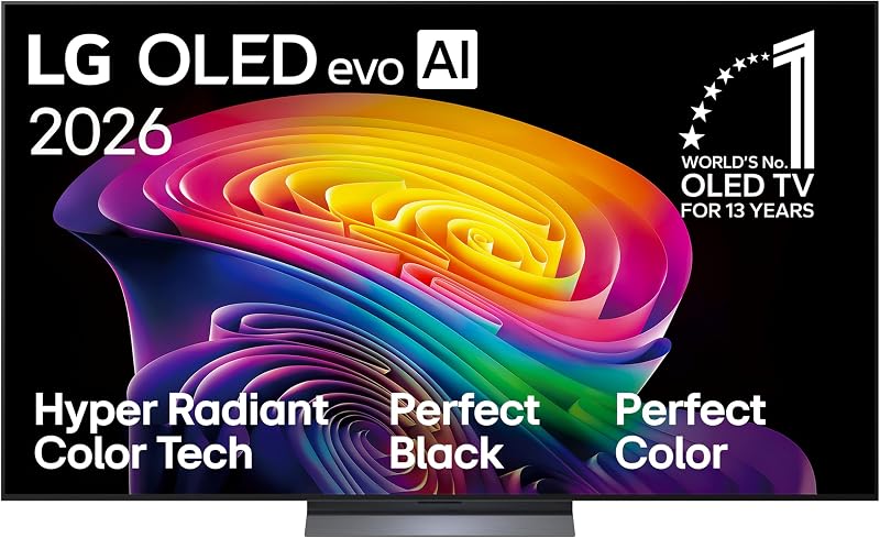 OLED77C64LA - Smart TV OLED EVO AI 77" 4K sans reflets 98,9%, 2026