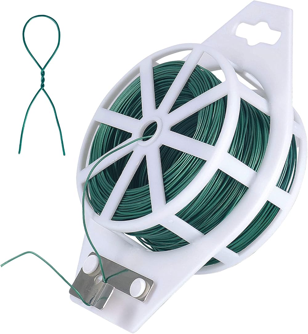 Tenn Well Green Floral Wire 100m 22 Gauge with Cutter Floristry Wreath Making