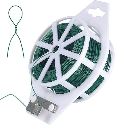 Tenn Well Green Floral Wire 100m 22 Gauge with Cutter Floristry Wreath Making