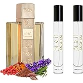 Equivalence Angham Perfume for Men and Women | Long Lasting Summer Cologne |Oriental Vanilla |Unique Aromatic Scent | 2 Bottles 10ml | Large Bottle Not Included | is only a reference
