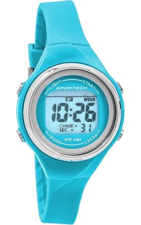 Sportech Women s Blue Thin Band Water Resistant Swim Sport Watch SP10708