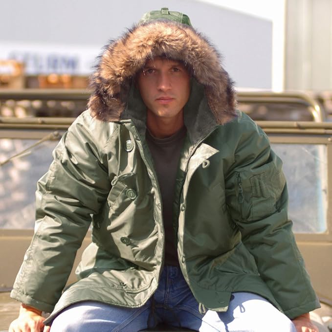 Amazon Com Mil Tec N3b Flight Jacket Olive Clothing