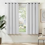 Deconovo Super Soft Thermal Insulated Eyelet Curtains 46 x 54 Silver Grey 2 view 2