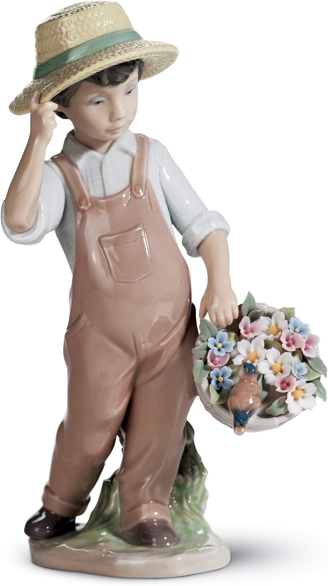 LLADRÓ My Happy Friend Boy Figurine. Porcelain Figure Figure.