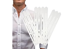 Chrome Cherry CollarLift | Adhesive Placket Collar Stays for Men's Dress Shirts | Discrete & Disposable Shirt Collar Stays for Men For A Sharp Look & Bold Hold | No Messy Or Floppy Collar Strips