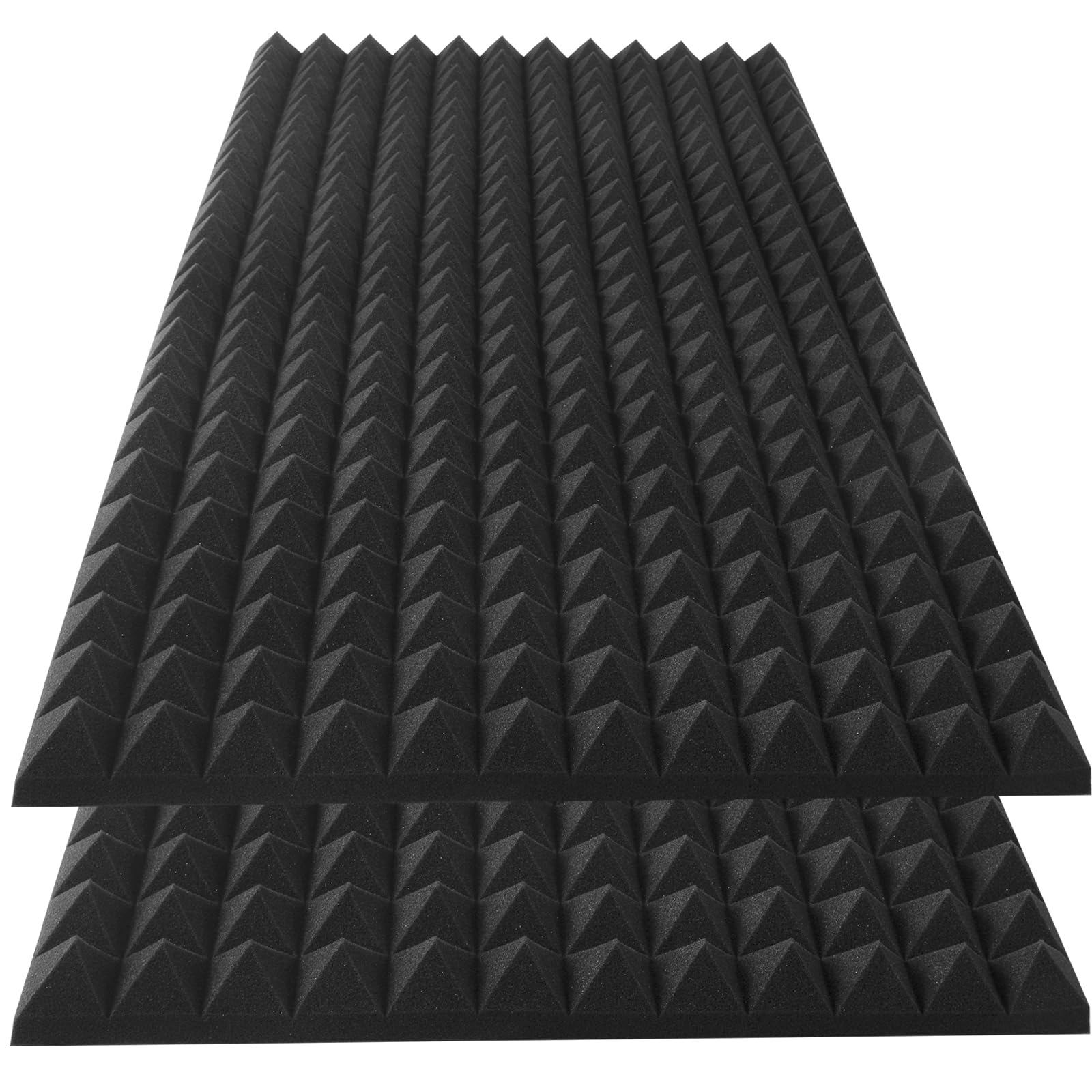 Mua 2 Pack pyramid Acoustic Foam Panels, 48 x 24 x 2" Sound Absorbing ...