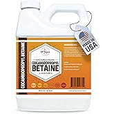 Cocamidopropyl Betaine (16oz) Natural Surfactant | Premium Coco Betaine Liquid, Cosmetic Grade, Gentle on Skin | Suitable for Facial Cleansers, Shampoos, Body Washes, Bubble Baths, Soap | 16 OUNCES