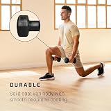 KG Physio Dumbbells Set 1-10 kg Neoprene Coated Anti-Roll 2 Pairs A3 Poster view 4