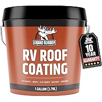 Liquid Rubber RV Roof Sealant- Professional-Grade Solar Reflective Flexible Waterproof Membrane Coating for EPDM, TPO, Fiberg