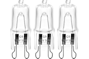 ExoRepti 3 Pack UVA UVB Reptile Light Halogen Bulbs Beads Heat Lamp (50 Watt) Clear