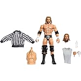 Mattel WWE Elite Collection Triple H Action Figure &amp; Accessories | Premium Live Event Triple H Set, SummerSlam Series with Jesse &ldquo;The Body&rdquo; Ventura Build-A-Figure Parts​​​