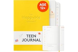 THE HAPPYME JOURNAL HappyMe Teen Journal - Guided Wellness Journal for Teens: Promote Happiness, Foster Mindfulness - Teen Girl or Boy Gift Diary Notebook for Positive Habits, Self-Discovery (Yellow)