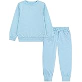 Hurley unisex-baby Soft Basic Cloud Slub Crewneck Sweatshirt and Joggers 2-piece Outfit Set