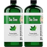 Natures-Star 2 Pack 16oz Bulk Size Tea Tree Essential Oil - (32 Ounce Total) - Therapeutic Grade Essential Oil - 16 Fl Oz Tea Tree Oil Bottles - Bulk Tea Tree Oil - Bulk Essential Oils