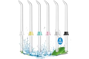 EASYANT Replacement Tips for Waterpik Water Flosser (6 Classic Jet Tips), Waterpik replacement heads, Replacement Classic Jet Tips Compatible with Waterpik Oral Irrigator