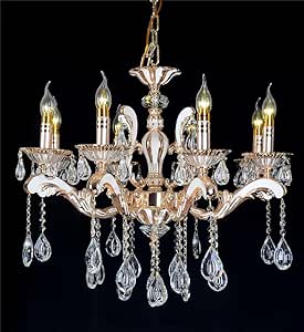 WQRTT® Moderno Cristal LED 8 Brazos Candelabro Luces Colgantes Lámpara