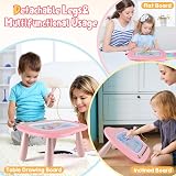 Smasiagon Magnetic Drawing Board 9.8" Doodle Pad Pink Toddler Kids Toy view 7