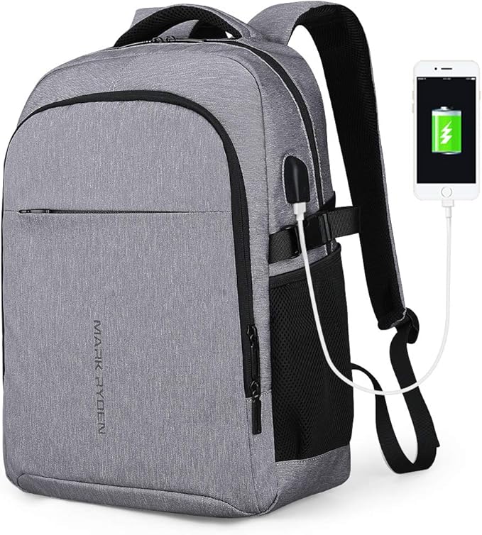 Zaino Bange Impermeabile Per Laptop 15.6" | Zaino Da Lavoro Con Porta USB | Zaino Travel Ufficio