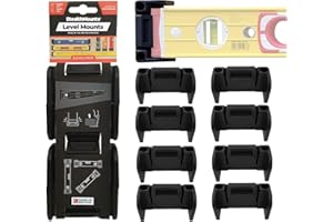 StealthMounts Universal Level Holder - 4 Pack | Locking Level Mounts | Fits All Brands | Level Holder Mount | Level Holders | Level Holder for Truck | Level Mount | Level Hanger | Made in the UK