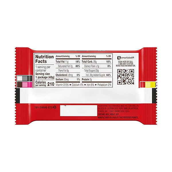 KIT KAT MILK CHOCOLATE WAFER CANDY BAR, 1.5 OZ