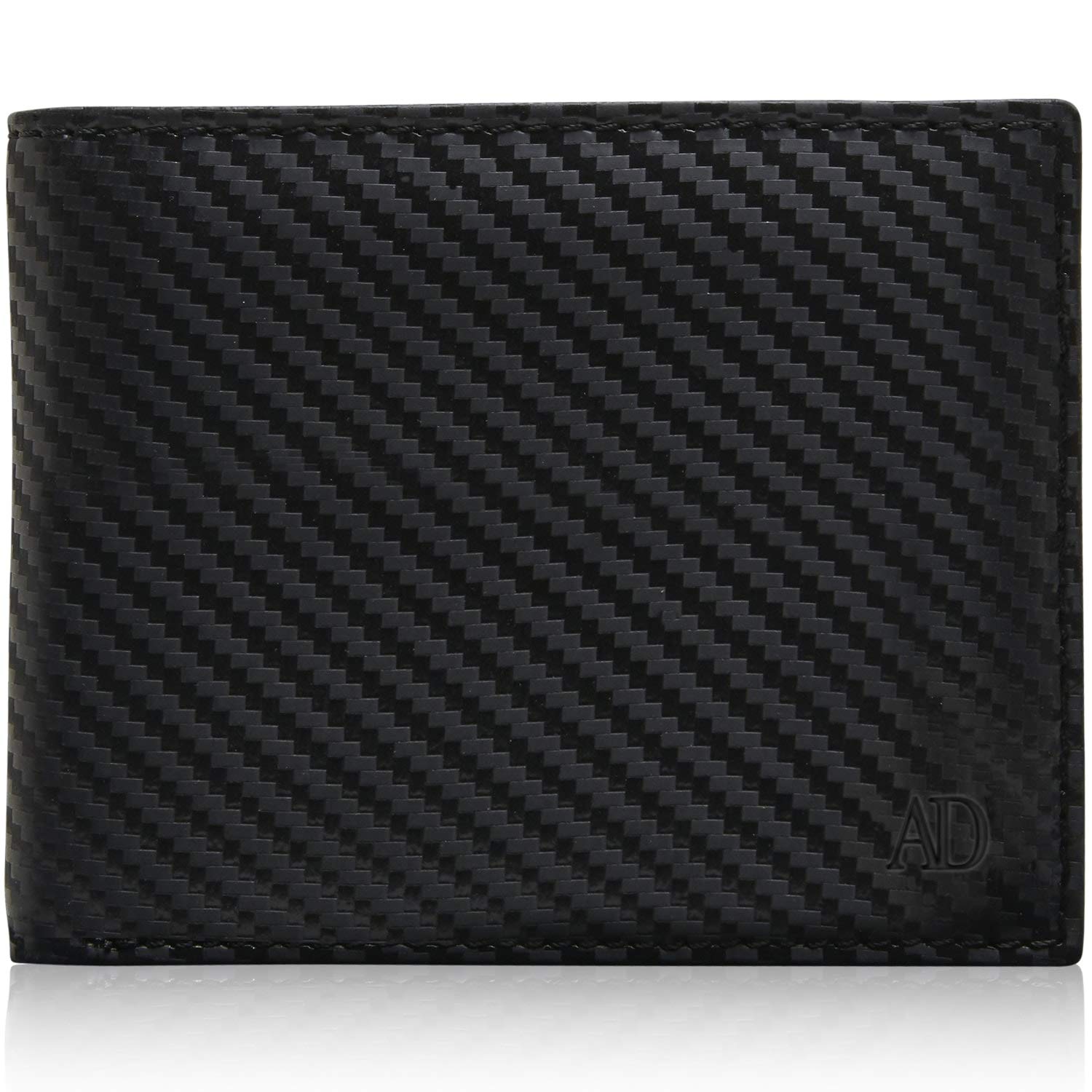 Access Denied Real Leather Slim Bifold Wallets for Men - Minimalist Card Holder Thin Mens Wallet RFID Gifts for Him