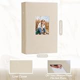 Miaikoe Photo Album 6x4 300 Pockets Linen Beige 13x8.5 in 300 Pockets view 2