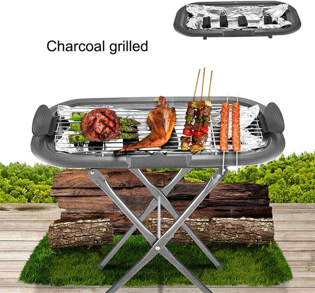 Review Electric or Charcoal Grill, Tabletop Grill, for Party/Home