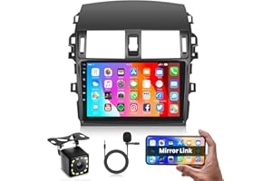 Screen for Toyota Corolla 2009-2013 Car Radio, Rimoody Android Car Stereo GPS Navigation 9 Inch Touch Screen Bluetooth WiFi Mirror Link FM SWC Rear View Camera Microphone