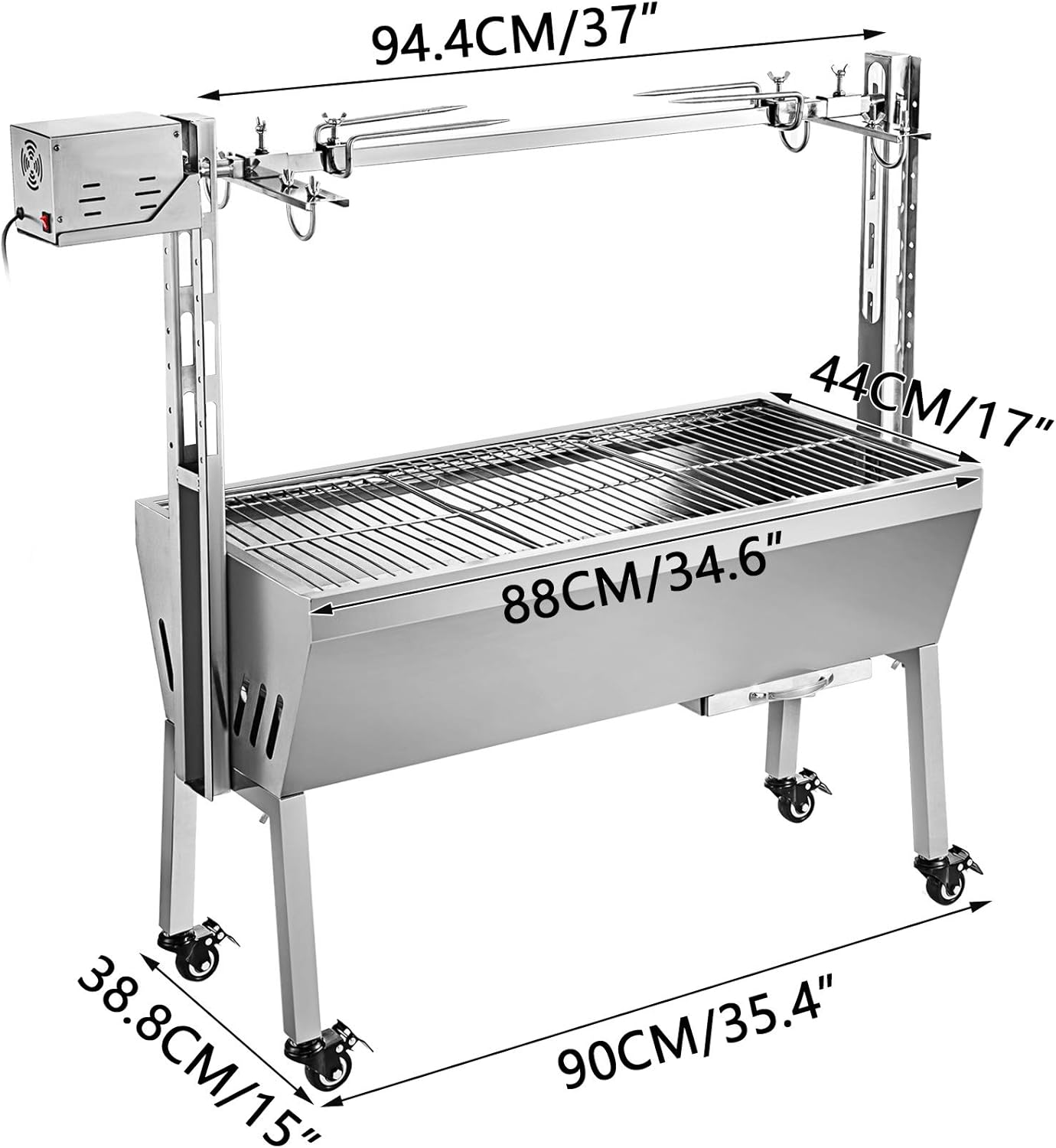 small charcoal spit roaster