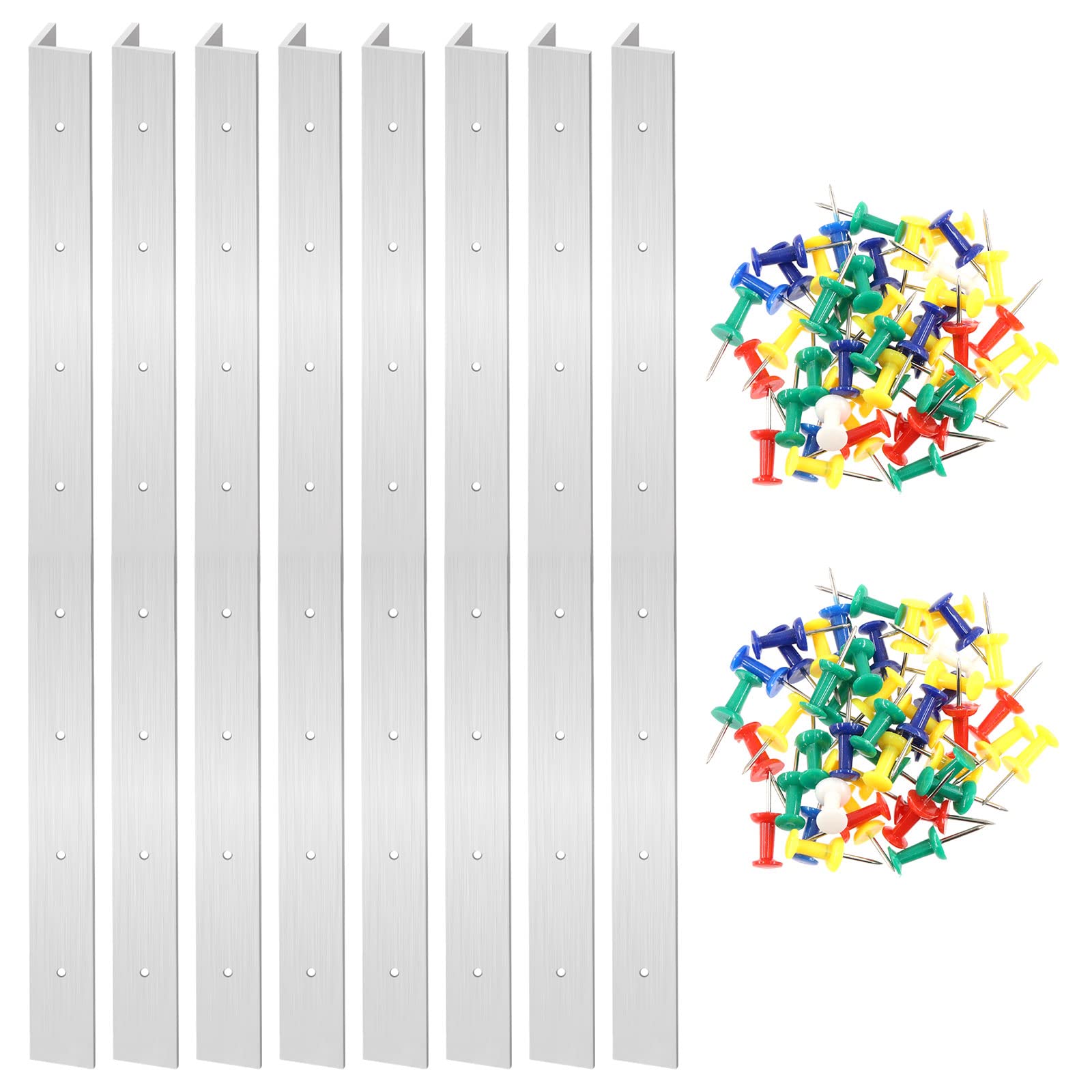 Glarks 72Pcs 3 Inch 6 Inch 12 Inch Stained Glass Supplies Layout Block System with Mix Color Push Pins Tools Kit for Stained Glass Panels Craft (12")