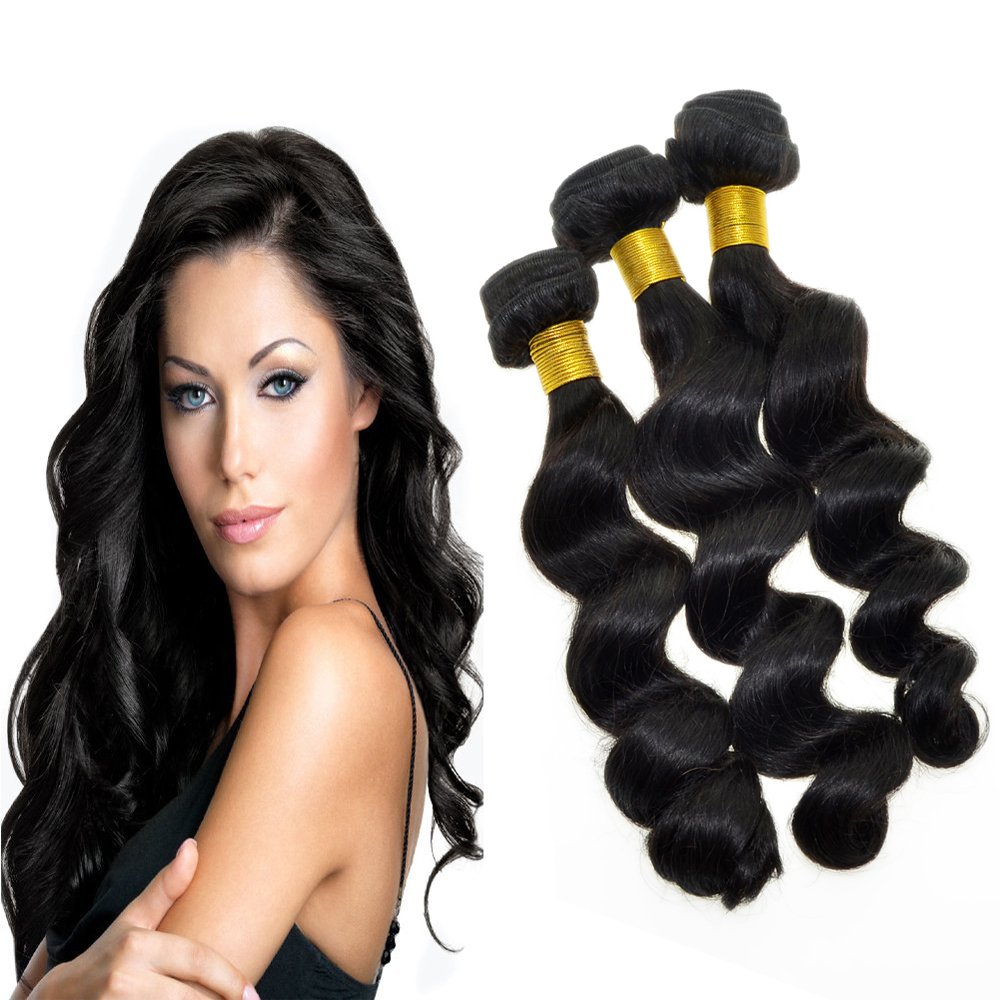 Amazon Com Unice Hair 6a Peruvian Hair Bundles 3pcs Lot Peruvian