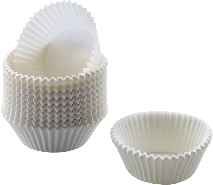 KAISER Creativ Mini Muffin Paper Cups Pack of 200 White Ø 4.5 cm High