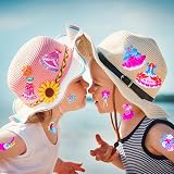 Vicloon 3D Stickers for Kids Unicorn Mermaid 24 Sheets 17x7cm Puffy view 7