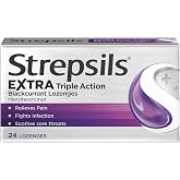 Strepsils: Extra Triple Action Blackcurrant Lozenges