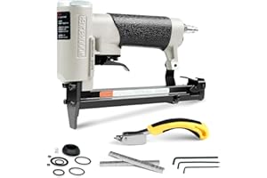 WOODPECKER N7116 Upholstery Stapler 22 Gauge 3/8-Inch Crown Pneumatic Upholstery Staple Gun 71 Series Air Power Fine Wire Sta