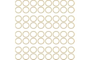 Jepeux 600Pcs 6mm Gold Open Jump Ring, Used for Key Chain, Jewelry Making, Necklace Maintenance and Earring Decoration DIY Process Open Jump Ring (600Pcs)