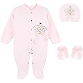 Lilax Baby Girl Jewels Crown Layette 3 Piece Gift Set