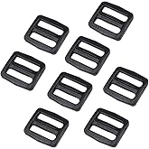 Baitoo Tri glide Slider,Heavy Duty Plastic Tri Glide Slide Buckle Strap sliders Adjusters for Backpack Strap Belt