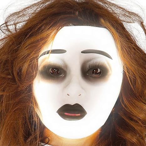 Guirca Fiestas GUI2794 - Durchsichtige Fluoreszierende Frauen-Maske