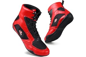 Professional Boxing Shoes Breathable Wrestling Shoes, Training Shoe for Adult & Youth Men Women Non Slip Rubber Sole Lightwei