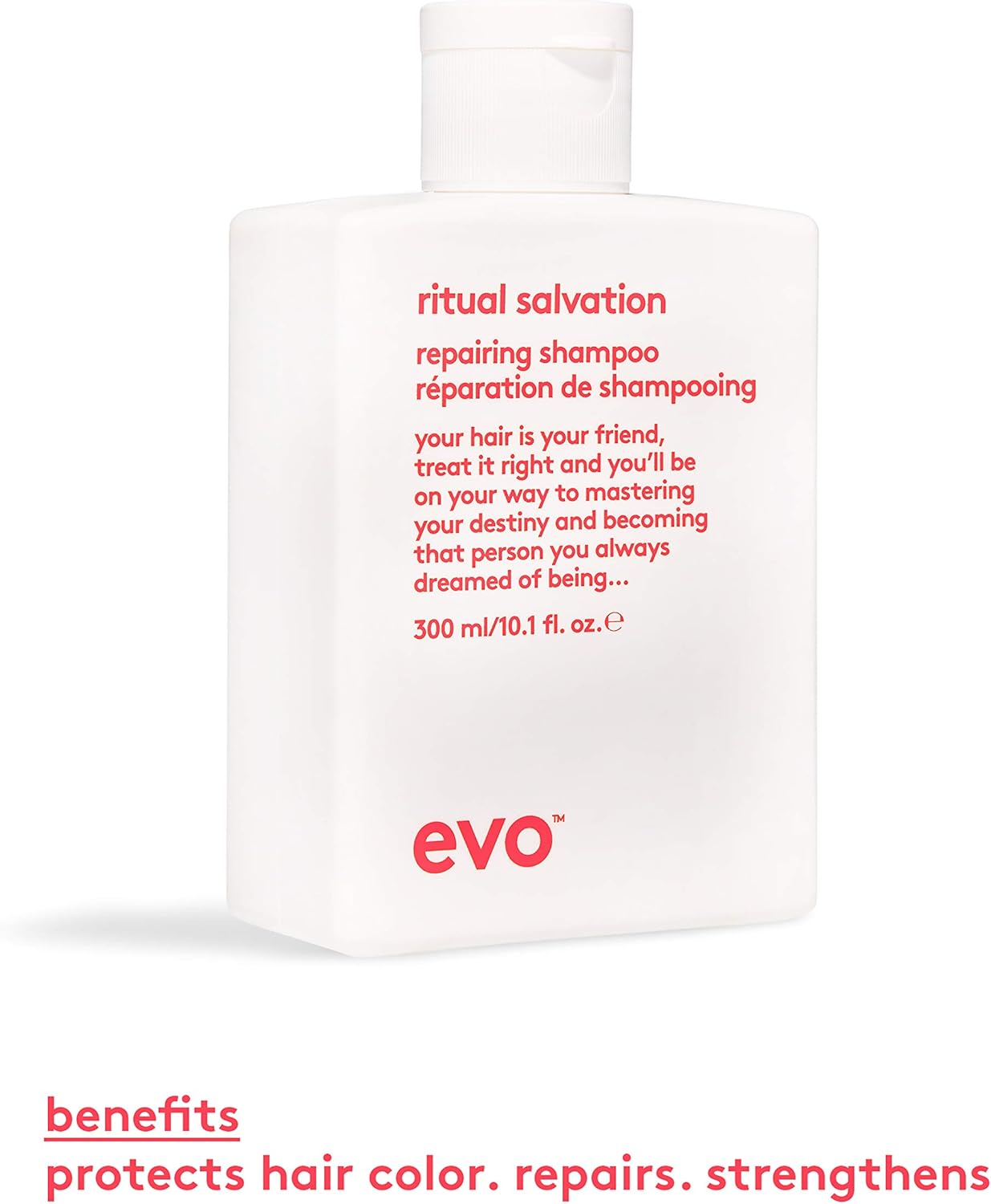 Evo Ritual Salvation Repairing Sulphate-Free Shampoo for Damaged Colour-Treated Hair - Protein-Rich, Strengthens & Moisturises - 300 mL - Image 5