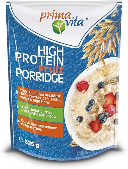 Primavita - Gachas de avena con frutos rojos y pipas de girasol ...