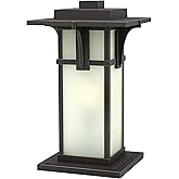 Hinkley Manhattan One Light Large Outdoor Pier Mount, Oil Rubbed Bronze